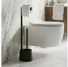 NUXIO WC-Reinigungsb&uuml;rste WC-Garnitur mit Papierhalter STILK, 63 cm,...