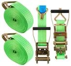 LuxusKollektion Spanngurt Spanngurte m. Ratsche Haken 3000kg 6m Chartreuse...