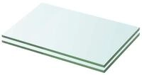 vidaXL Wandregal vidaXL Regalb&ouml;den 2 Stk. Glas Transparent 20x25 cm