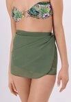 LSCN by LASCANA Strandrock, kurzer Wickelrock aus Chiffon