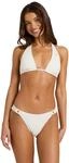 Triangel-Bikini-Top ROXY "Roxy Sunshine Tiki Tri", Damen, Gr. L, wei&szlig; (cloud