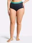 Bikini-Hose SHEEGO, Damen, Gr. 40, Normalgr&ouml;&szlig;en, schwarz (tiefblau, ozean),
