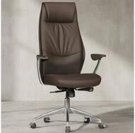 KADIMA DESIGN Chefsessel B&uuml;rostuhl Echtleder Braun Schreibtischstuhl X-XL 120...