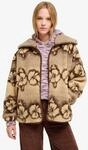 Fleecejacke ROXY "FEELS LIKE WINTER", Damen, Gr. L, beige (peeble hibi sherpa),
