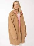 Kurzmantel ZWILLINGSHERZ "ZH", Damen, Gr. M, beige (mittelbeige), Obermaterial:...