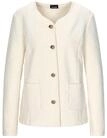 Jackenblazer GOLDNER "Baumwollblazer mit Glanzdetails", Damen, Gr. 38, wei&szlig;,