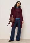 Langmantel TAMARIS, Damen, Gr. 38, rot (bordeaux), Web, Obermaterial: 100% Polyester.