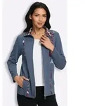 Sieh an! Shirtjacke Shirtjacke Langarm blau 42
