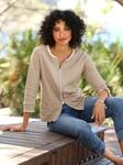 Shirtjacke HEINE "Shirtjacke", Damen, Gr. 34, beige (schlamm), 100% Baumwolle,