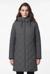 Steppmantel CMP "WOMAN COAT FIX HOOD", Damen, Gr. 34, grau (jungle), Obermaterial: