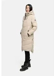 Marikoo Winterjacke Benikoo langer Winter Mantel gesteppt grau XXL (44)
