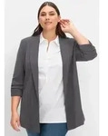 Sheego Blusenblazer Longblazer Langarm