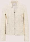 MADELEINE Kurzblazer Jacquard-Blazer mit Stehkragen Hakenverschluss, aufgesetzte