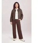 Cartoon Jackenblazer Damen mit Eingrifftaschen braun 34 EU