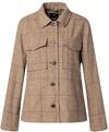 Jackenblazer JOOP "Juna", Damen, Gr. 34, braun (open beige), Web, Obermaterial: 50%