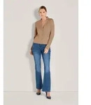 MADELEINE Strickjacke Eleganter Blazer mit feinem Glattstrick Jacke mit...