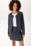 Aniston CASUAL Kurzblazer aus strukturiertem Denim-Jacquard - NEUE KOLLEKTION