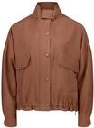 Jackenblazer BETTY BARCLAY "Blouson langarm", Damen, Gr. 48, braun (schwarz coffee),