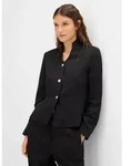 bonprix Jackenblazer mit Kelchkragen, bequeme Passform schwarz L (46)