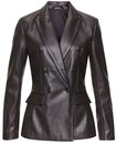 LASCANA Lederimitat-Blazer mit Reverskragen, taillierter Damenblazer,...