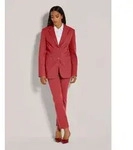 MADELEINE Kurzblazer Einreihiger Longblazer rosa 34