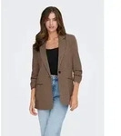 ONLY Kurzblazer ONLLETTIE LIFE 3/4 CHECK BLAZER TLR braun M (38)