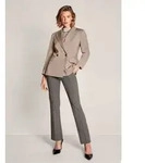 MADELEINE Kurzblazer Doppelreiher-Blazer mit Zierstich Klassischer Zweireiher...