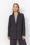Longblazer SOYACONCEPT "SC-ANN 2", Damen, Gr. 36, schwarz earth melange, Web,