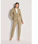 MADELEINE Kurzblazer Eleganter Einreiher im Minimal-Design Businessblazer mit