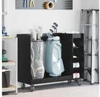 vidaXL Stauraumschrank vidaXL Golf Schrank Mit Rad Uni Schwarz Eichen-Optik 120...