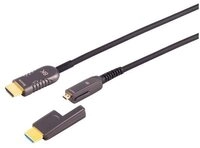 S-Conn Optisches HDMI Verlegekabel-Set, 10K, 30m HDMI-Kabel