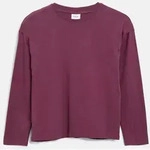 s.Oliver Langarmshirt T-Shirt T-Shirt mit Print im Boxy Fit rot M (146/152)