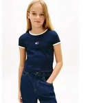 Tommy Hilfiger T-Shirt Kinder bis 16 Jahre, mit Rundhalsausschnitt blau 80 (12M)