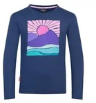 TROLLKIDS Langarmshirt Girls Falketind Longsleeve GOTS blau 98 (2-3J)