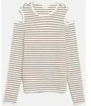 s.Oliver Langarmshirt T-Shirt Weiches Rippshirt mit Cut Out im Slim Fit bunt S