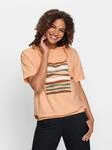 Kapuzensweatshirt CASUAL LOOKS, Damen, Gr. 54, orange (apricot, ecru,...