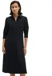 Marc O'Polo Hemdblusenkleid flared aus Single Jersey mit Paper-Finish blau M...