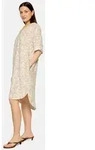 Cartoon Sommerkleid Damen mit Muster beige 34 EU