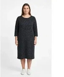 ONLY CARMAKOMA Druckkleid CARMARRY MARTHA 3/4 MIDI DRESS JRS Kunstfaser