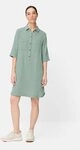 camel active Sommerkleid mit Knopfleiste Dreiviertelarm