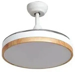 Lindby Deckenventilator Oras braun|wei&szlig;