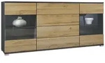 Vladon Sideboard Bari V2 (Kommode mit 2 T&uuml;ren, 4 Schubladen und 2 flexible