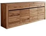 Massivmoebel24 Sideboard MONTREUX (Massivholz), Wildeiche / Zerreiche 202x43x80...