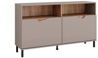 Vicco Kommode Marelle, Greige/Artisan, 140 x 81.3 cm mit 2 T&uuml;ren (1 St)