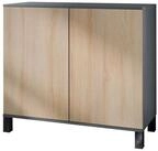 Vladon Kommode Skadu V3 (Moderner K&uuml;chenschrank, mit 2 gro&szlig;en T&uuml;ren),...
