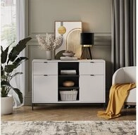 Vicco Kommode Eliza, Wei&szlig;, 120 x 81.2 cm mit 2 Schubladen und 2 T&uuml;ren (1 St)