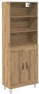 vidaXL Kommode 69,5 x 34 x 180 cm Hochschrank Highboard Buffetschrank Anrichte...