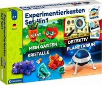 Clementoni&reg; Experimentierkasten Experimentierkasten Set 4in1, Kristallzucht,
