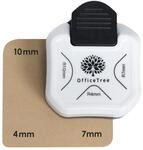 OfficeTree Eckstanzer Eckenabrunder Stanzer 3 in 1 Eckstanzer f&uuml;r Papier -