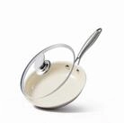 LuxusKollektion Bratpfanne Bratpfanne Keramik 23cm mit Deckel